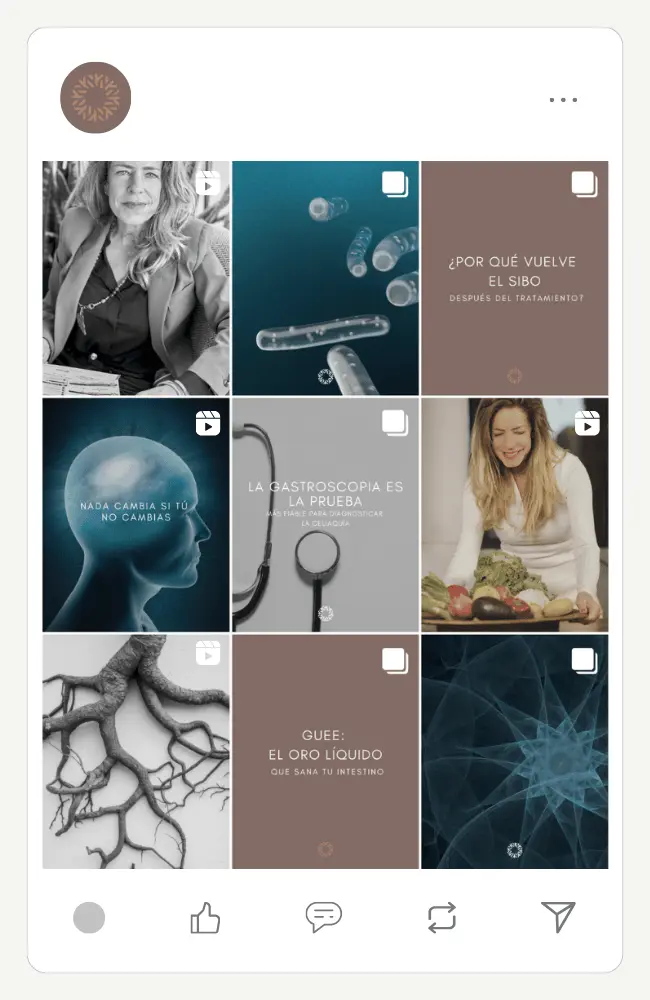 Terapeuta Cuántica social media feed
