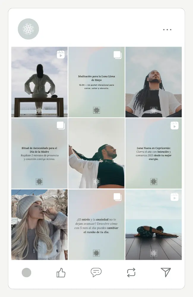 Embodhy social media feed